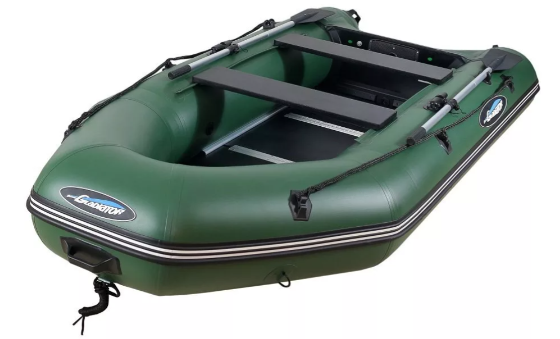 МОТОРНО-ГРЕБНАЯ ЛОДКА ПВХ GLADIATOR А 340 ТК С ФАНЕРНЫМ ПОЛОМ в Нижнекамске