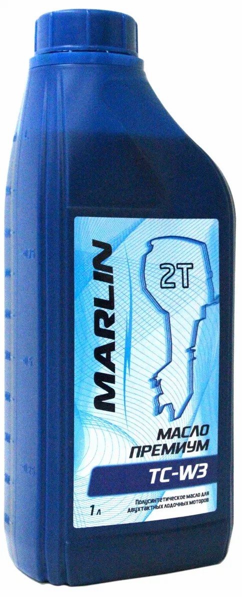 МАСЛО ПОЛУСИНТЕТИЧЕСКОЕ MARLIN ПРЕМИУМ 2Т, TC-W3, 1 ЛИТР в Нижнекамске