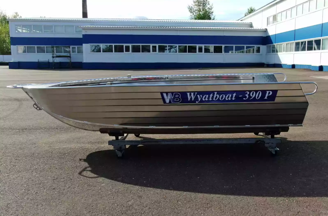 Алюминиевая лодка Wyatboat-390РМ увеличенный борт в Нижнекамске
