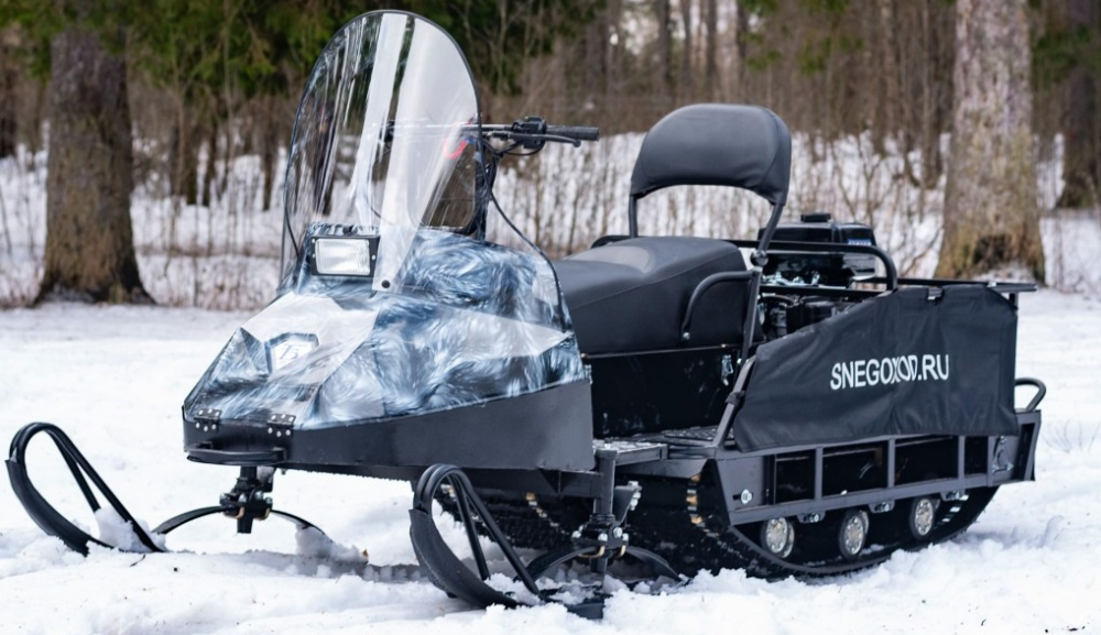 Миниснегоход Бурлак Егерь Экспедитор 15 л.с. , реверс, тормоз, капот белый в Нижнекамске