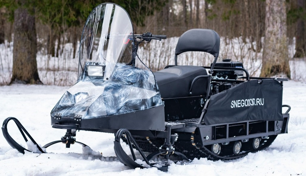 Миниснегоход Бурлак Егерь Экспедитор 15 л.с. , реверс, тормоз, капот белый в Нижнекамске