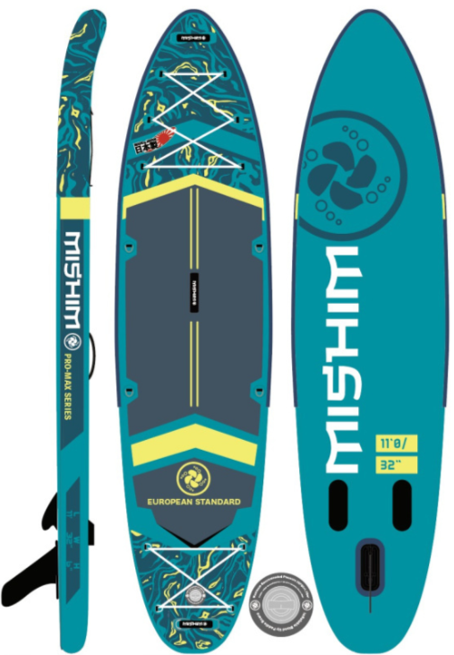 SUP (САП) Доска MISHIMO PRO-MAX Light Teal 11’ (335см) в Нижнекамске