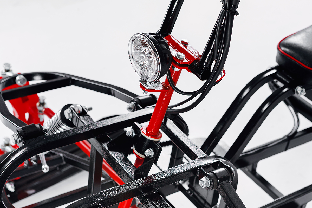 Лыжный модуль IKUDZO с подогревом ручек пластиковые лыжи в Нижнекамске