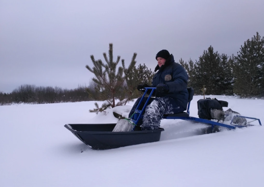Мотобуксировщик толкач Альбатрос-XL8 с модулем. С фарой, тележки в Нижнекамске