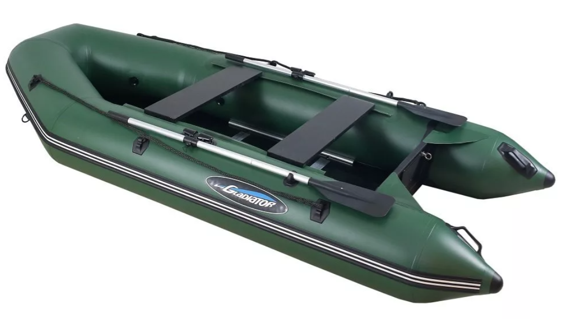 МОТОРНО-ГРЕБНАЯ ЛОДКА ПВХ GLADIATOR А 340 ТК С ФАНЕРНЫМ ПОЛОМ в Нижнекамске