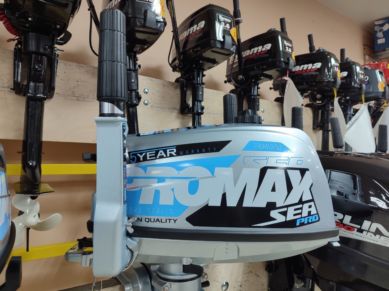 Лодочный мотор PROMAX SP5FHS (внешний бак 12 л) в Нижнекамске