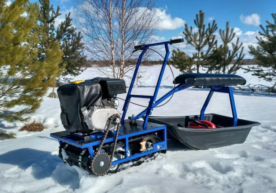 Мини-мотобуксировщик Альбатрос-М с фарой в Нижнекамске