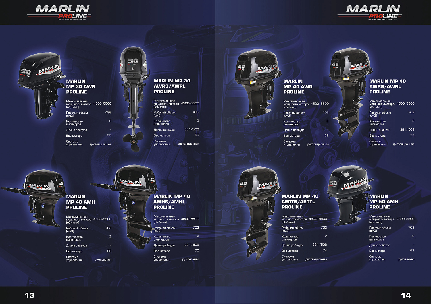 Лодочный мотор MARLIN PROLINE MP 9.9(20) AMHL FORCE в Нижнекамске